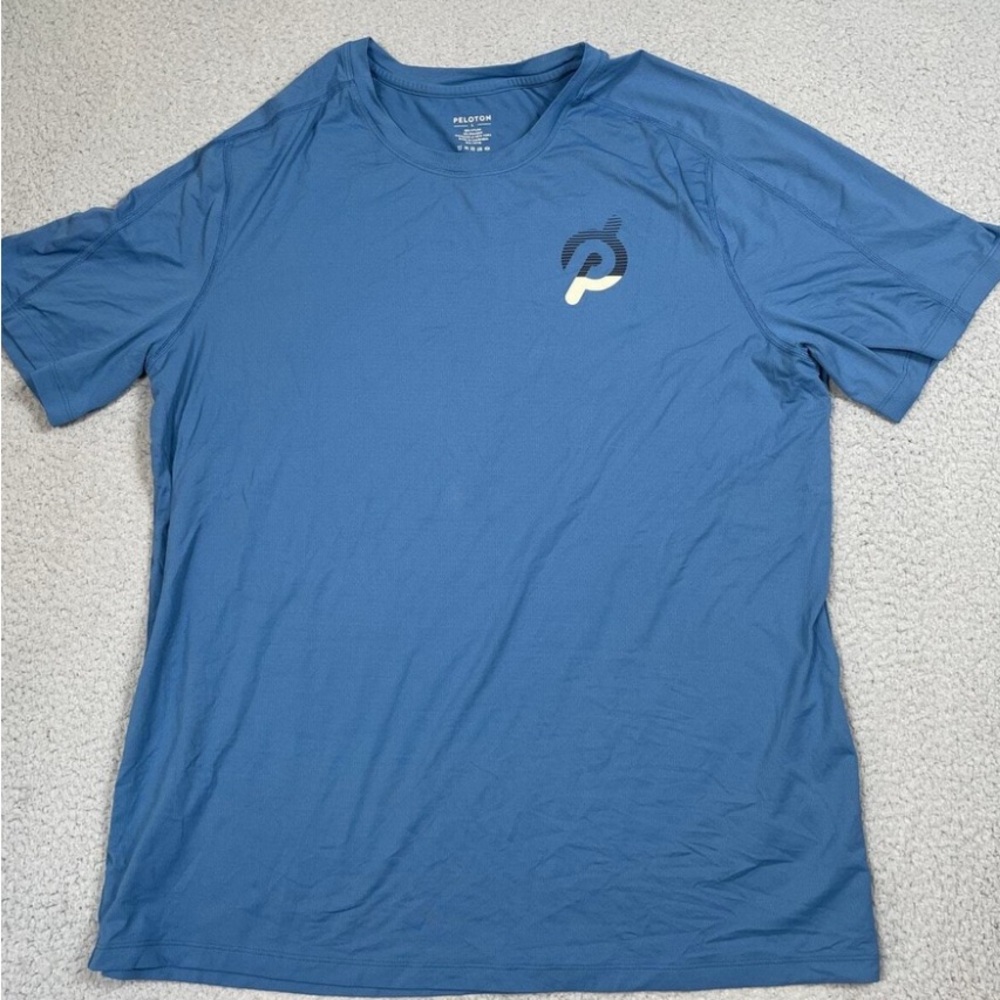 Peloton Men's Short Sleeve Blue Tee